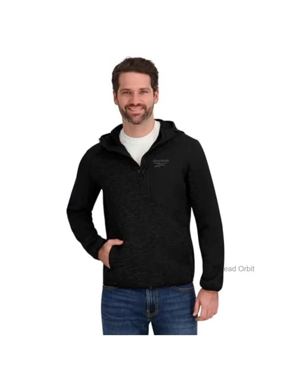 Men's Full Zip Hooded Sweater Fleece Jacket